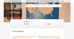 Desktop Screenshot of intranet.onlinetech.com